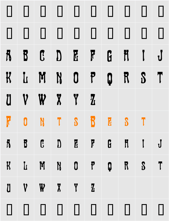 Sluagh Character Map