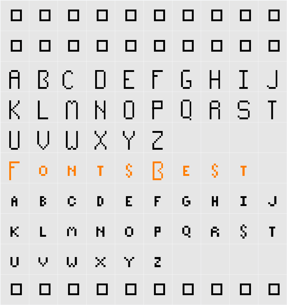 Paxilized Character Map