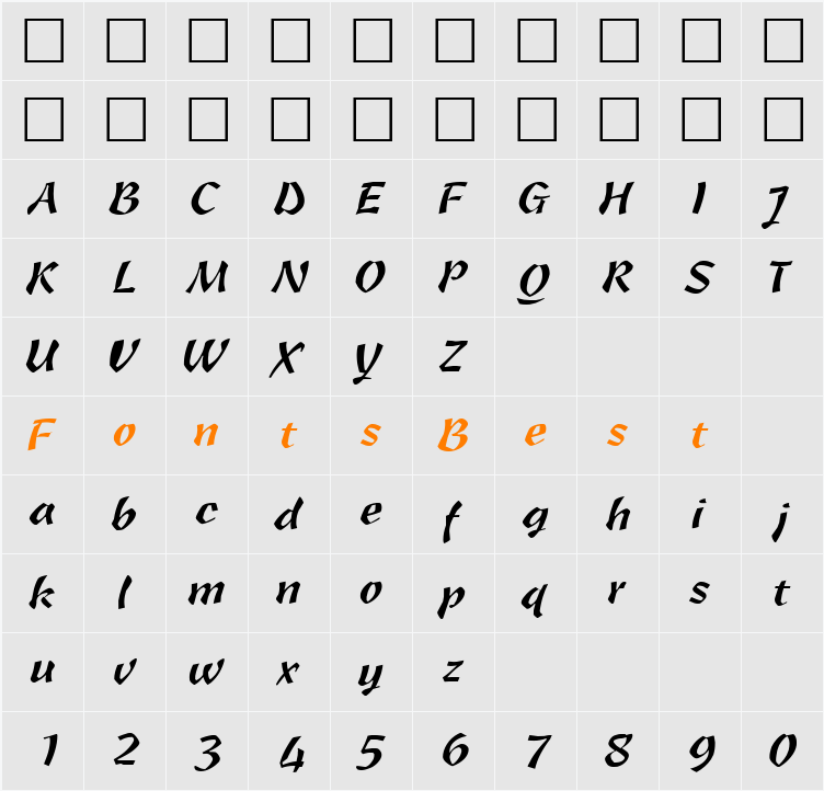 Sara Character Map