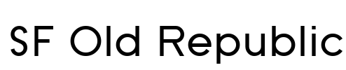 SF Old Republic Font Image