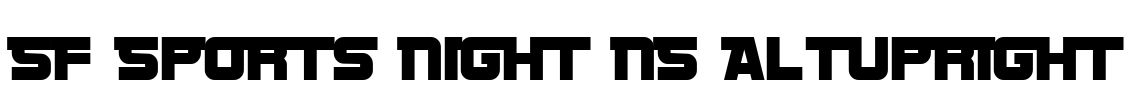 SF Sports Night NS AltUpright Font Image