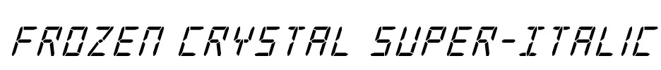 Frozen Crystal Super-Italic