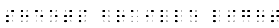 Sheets Braille Light Font Image