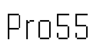 Pro55 Font Image