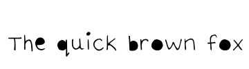 The quick brown fox Font Image