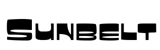 Sunbelt Font Image