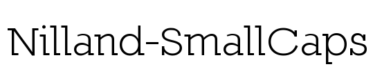 Nilland-SmallCaps Font Image
