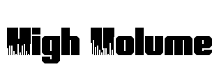 High Volume Font Image