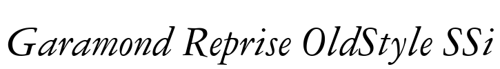 Garamond Reprise OldStyle SSi