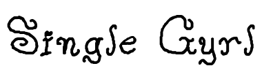 Single Gyrl Font Image