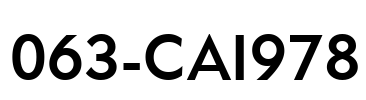 063-CAI978 Font Image