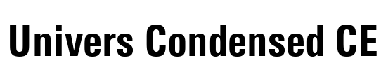 Univers Condensed CE