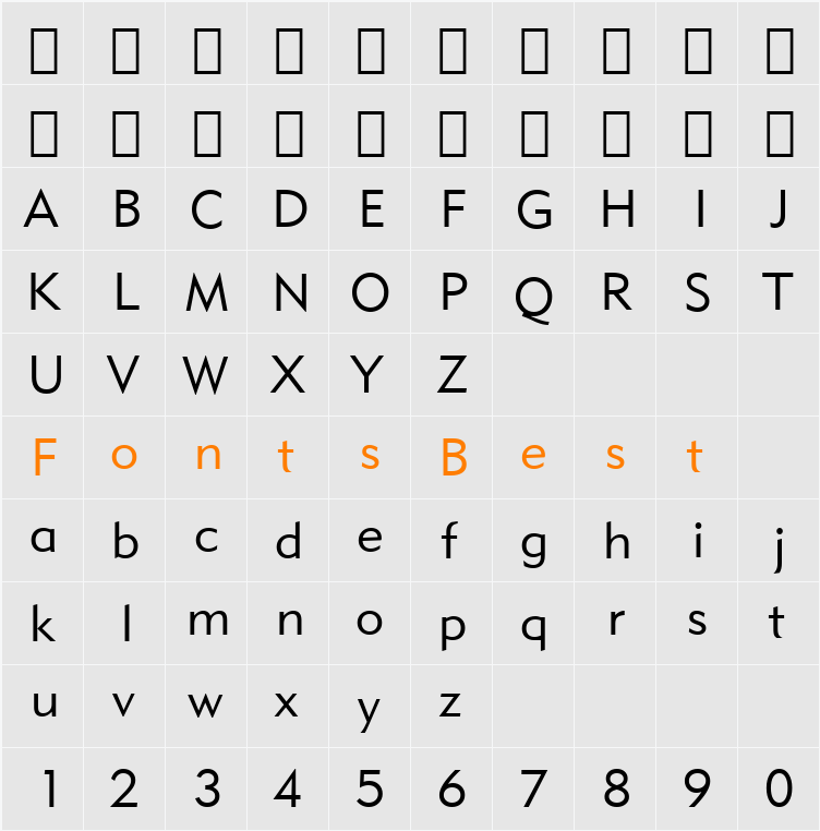 062-CAI978 Character Map