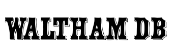 Waltham DB Font Image