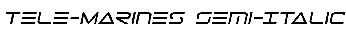 Tele-Marines Semi-Italic Font Image