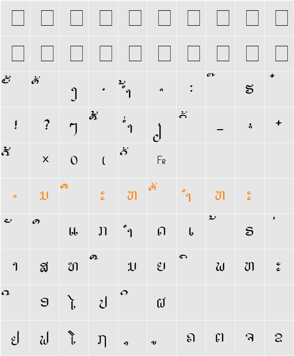 alice_3 Character Map