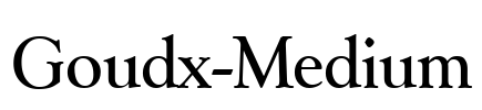 Goudx-Medium Font Image