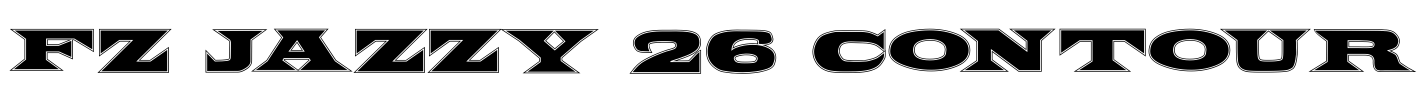 FZ JAZZY 26 CONTOUR Font Image