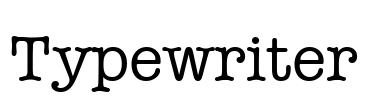 Typewriter Font Image