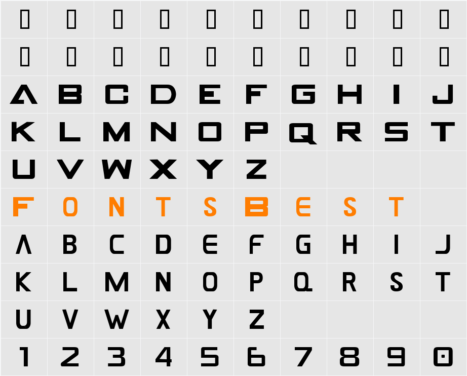 GAMECUBEN Character Map