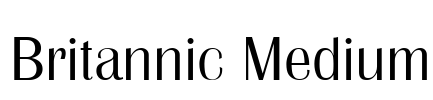 Britannic Medium Font Image