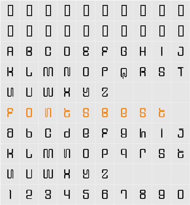 JI-Slings Character Map