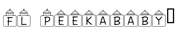 FL Peekababy! Font Image