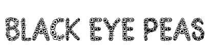 Black Eye Peas Font Image