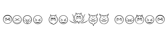 some devil faces