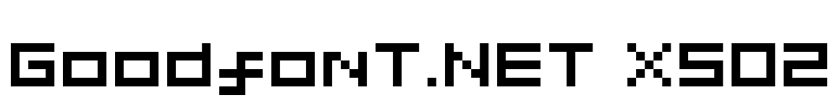 GoodfonT.NET XS02 Font Image