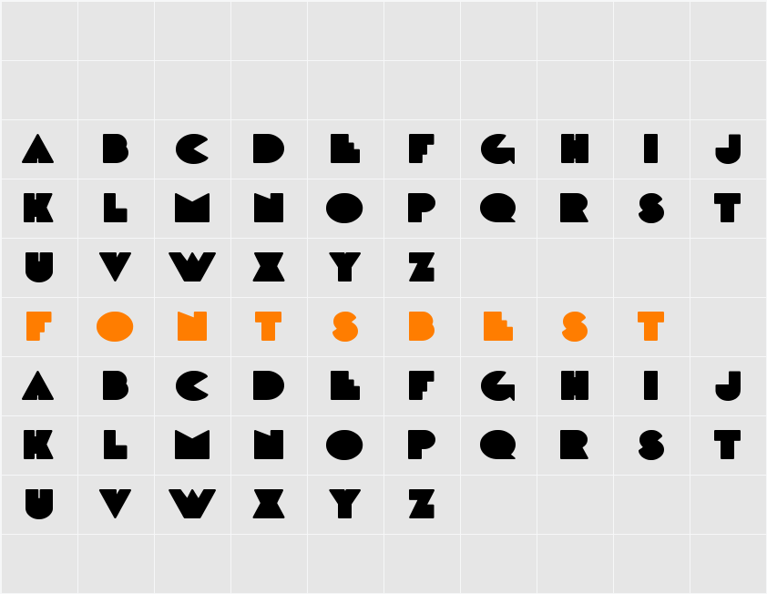 DeLarge Character Map