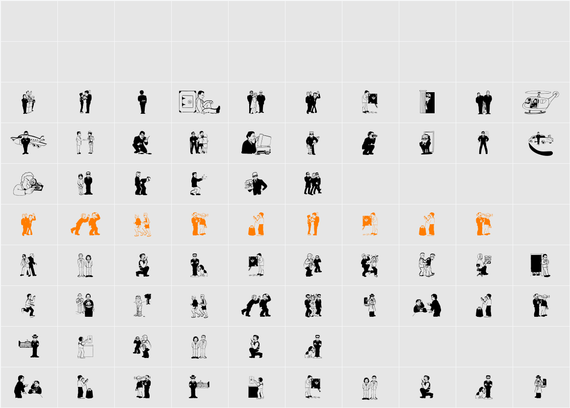 SecurityPeople Character Map