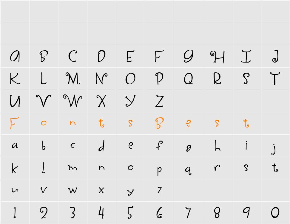 Yippy Character Map