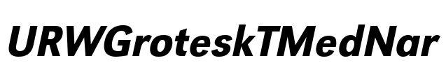 URWGroteskTMedNar Font Image