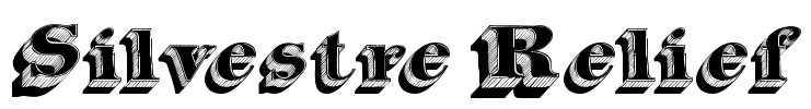 Silvestre Relief Font Image