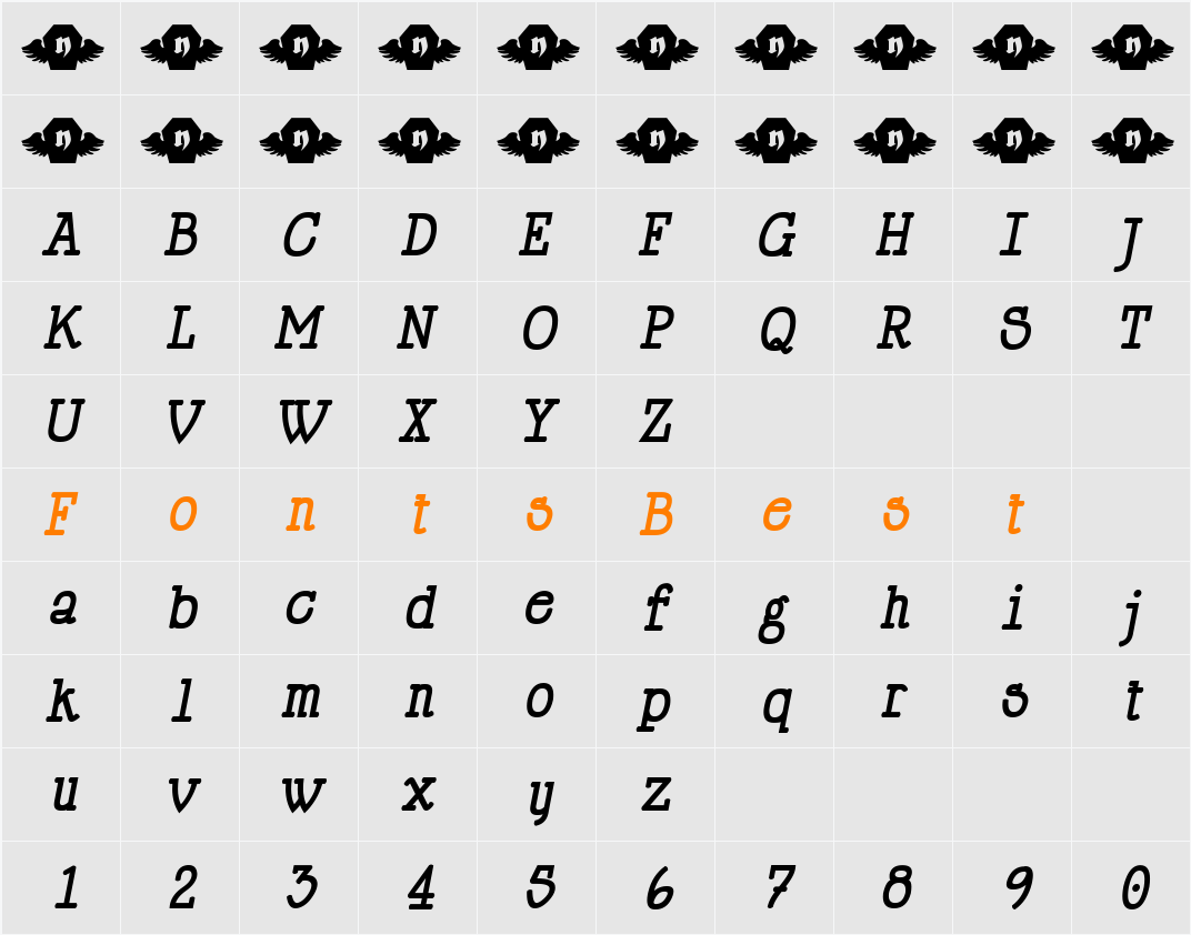 HappyPhantom Character Map
