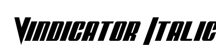Vindicator Italic