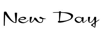 New Day Font Image