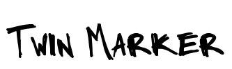 Twin Marker Font Image