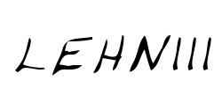 LEHN111 Font Image