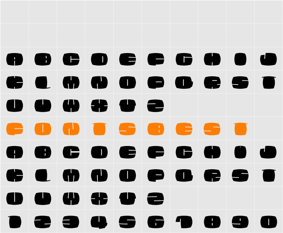 EleFontissimo Character Map