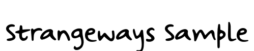 Strangeways Sample Font Image