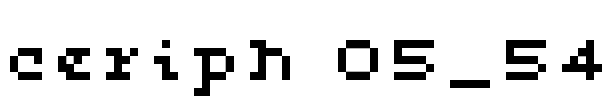 ceriph 05_54 Font Image