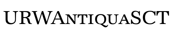 URWAntiquaSCT Font Image