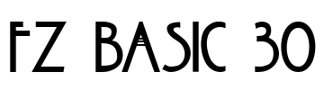 FZ BASIC 30 Font Image