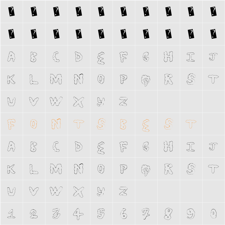 StatusUpdate Character Map