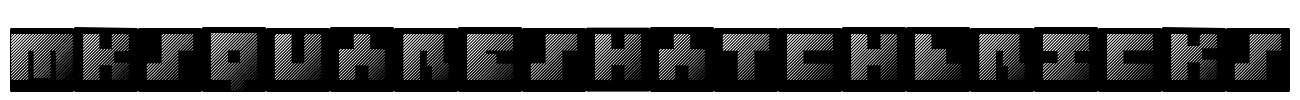 MKSquaresHatchBricks Font Image