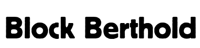 Block Berthold Font Image