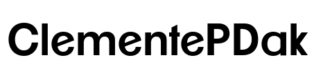 ClementePDak Font Image