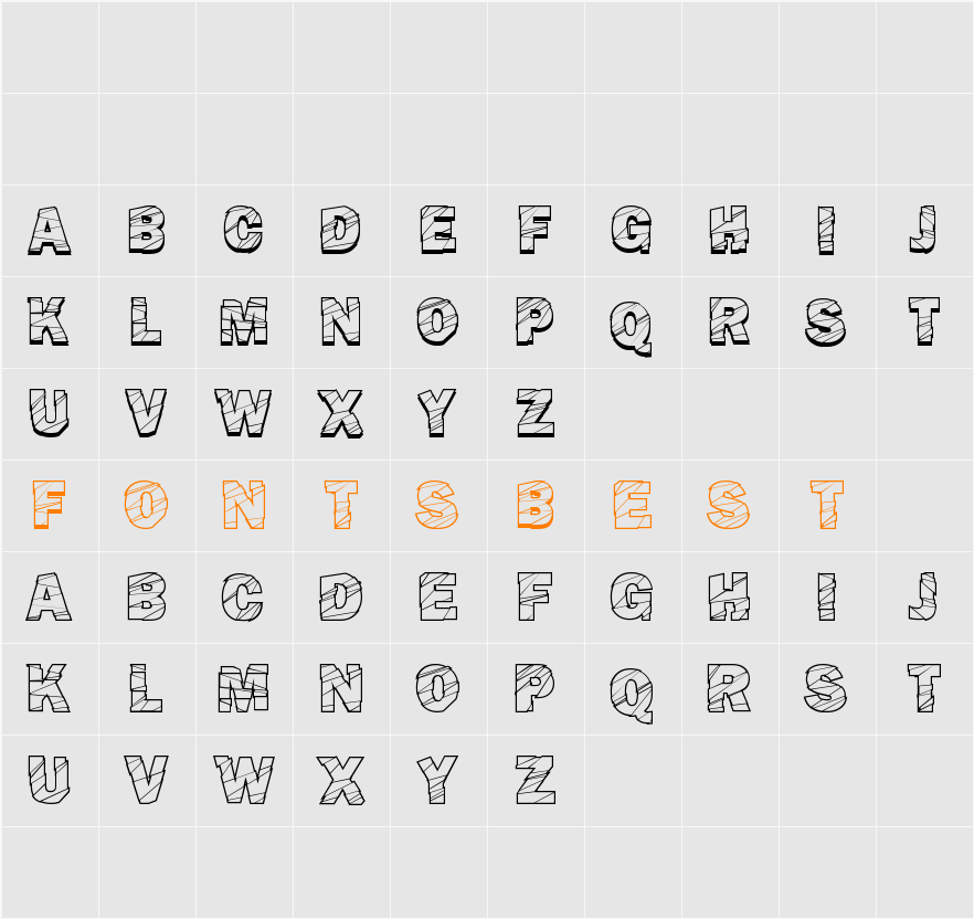 Broken Fluid Character Map